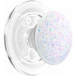 Support PopGrip Premium MagSafe Stand et Selfie Iridescent Iridescent Confetti white