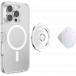 Support PopGrip Premium MagSafe Stand et Selfie Iridescent Iridescent Confetti white