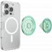Support PopGrip Premium MagSafe Stand et Selfie Iridescent Iridescent Turquoise
