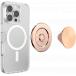 Support PopGrip Premium MagSafe Stand et Selfie Radial Rose Gold