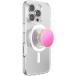 Support PopGrip Premium Enamel MagSafe Stand et Selfie Magenta