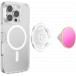 Support PopGrip Premium MagSafe Stand et Selfie Enamel Magenta