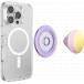 Support PopGrip Premium MagSafe Stand et Selfie Enamel Waxing Moon Lilac