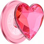 Support PopGrip Premium MagSafe Stand et Selfie Dichroic Heart Neon Pink