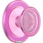 SmartphoneMount PopGrip Kick-Out Premium MagSafe Stand and Selfie Translucent Baby Pink