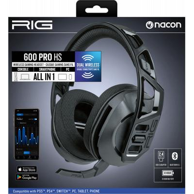 Casque Gaming sans fil PS4/PS5/Windows/Nintendo Switch/Android/iOS avec Micro Circum-Auriculaire Noir