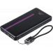 Powerbank Rapid 10000mAh 2 ports USB C+A 22.5W PD/QC C&acirc;ble int&eacute;gr&eacute; Noir