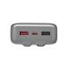 Powerbank Turbo 20000mAh 2 ports USB A+C 30W QC/PD C&acirc;ble int&eacute;gr&eacute; Gris