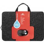 Bundle Wireless mouse + sleeve PC 15,6" Black Rivacase