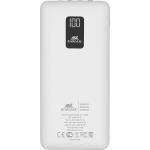 Powerbank 10000 mAh + C&acirc;ble Multi USB A+microUSB+USB C+Lightning Blanc Rivacase
