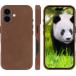 Coque MagSafe iPhone 16 Roskilde Cuir Dark Tan - Certifi&eacute; GRS