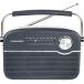 Radio Analogique Bluetooth® à recharge solaire DAB/DAB+/FM Grise