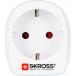 Travel adapter 15A Europe to USA White Skross