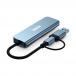 Hub MINEE USB A+C Multiports 4 en 1 4 USB A 3.0 Gris