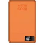 Powerbank sans fil MagSafe Slim Magnee 5000mAh 1 port USB C 15W Qi2 Stand retractable Orange