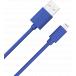 USB A to Lightning Cable 1m 2.4A Blue WOW
