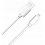 Câble USB A/Lightning 1m 2.4A Blanc WOW