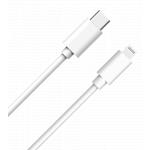Câble USB C/Lightning 2m 3A Blanc WOW