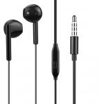 Ecouteurs Jack 3.5mm Bouton Noir