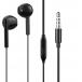 Ecouteurs Jack 3.5mm Bouton Noir