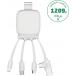 Powerbank 3000 mAh + C&acirc;ble Multi GAMMA2 Plastique recycl&eacute; Blanc Xoopar