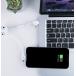 Câble Jelly USB A / microUSB & USB C & Lightning 2A 10cm Format Porte-clés Blanc