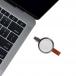 Dongle de charge sans fil 2,5W Qi Apple Watch Series Connecteur USB C intégré Blanc
