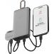 Powerbank Solaire Go2 10000mAh 2 ports USB A+C 15W Lampe + mousqueton Noir