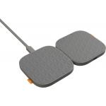 Chargeur sans fil Magnétique MagSafe Duo 15W + Câble de charge USB C/C Gris
