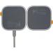 Chargeur sans fil Magnétique MagSafe Duo 15W + Câble de charge USB C/C Gris