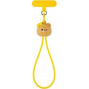 C&acirc;ble Andy Strap USB C / USB C 3A 30cm Format dragonne PD 60W Bear Jaune
