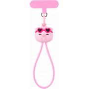C&acirc;ble Andy Strap USB C / USB C 3A 30cm Format dragonne PD 60W Pig Rose